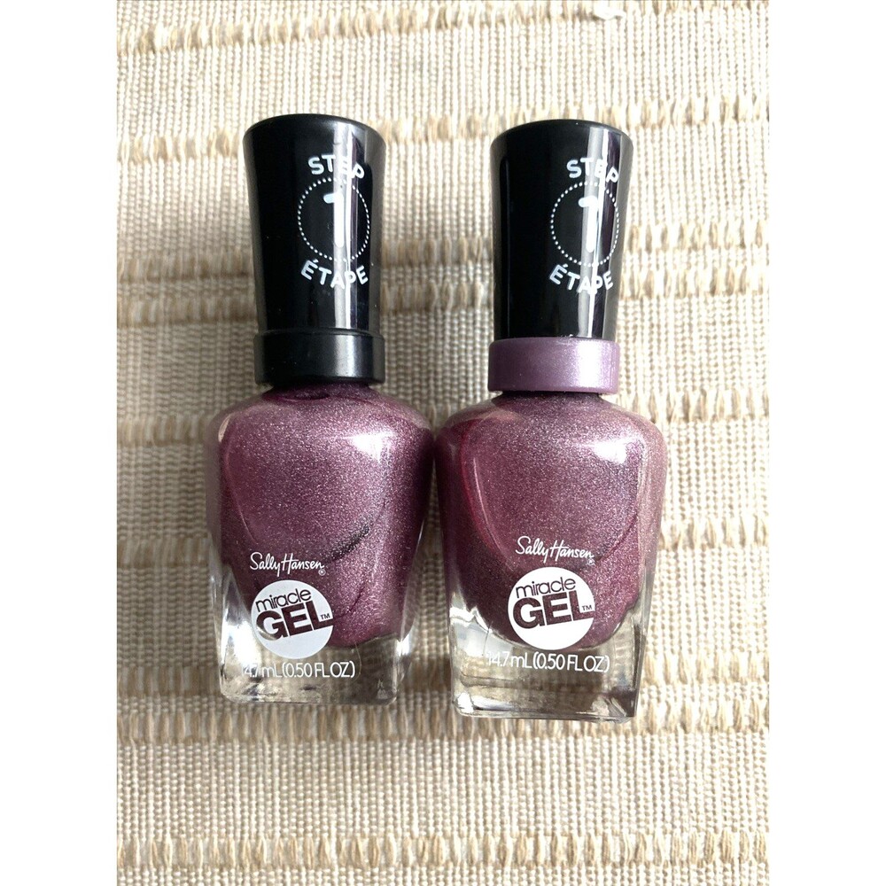 2 Sally Hansen Miracle Gel Nail Polish Shade Metro Midnight #564